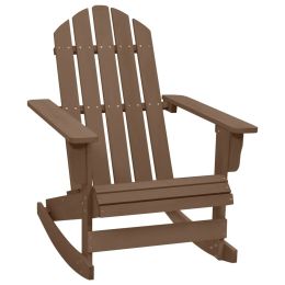 Patio Rocking Chair Wood Brown