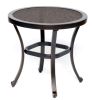 3 Piece Bistro Set w/ Tempered Glass Top Dining Table & Swivel Rocker Chairs