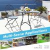 Fashion Mosaic Patio Round Bistro Table Outdoor Dining Table Garden Plant Stand