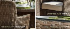 Direct Wicker Marianna Patio Wicker 5 Piece Round Dining Set